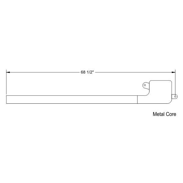 Hardtop Roof Rail Weatherstrips 1973-74 2dr ht Ford - Bild 3
