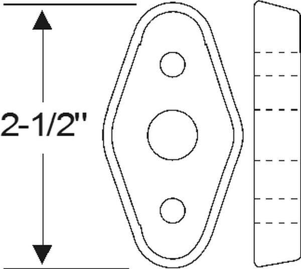 Firewall Grommet 1936-42 2dr 4dr cab sedan Chrysler DeSoto Dodge Plymouth - Bild 2