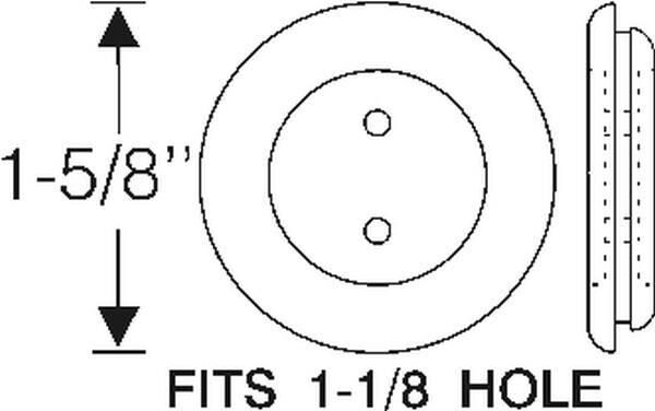 1-5/8" Firewall Grommet 1954-56 2dr 4dr ht cab sedan Buick - Bild 2