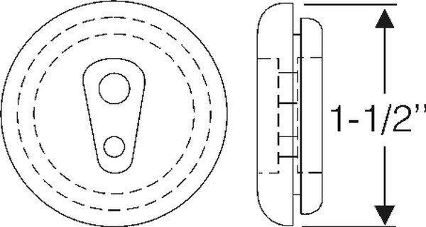 1-1/2" Firewall Grommet 1934-40 2dr 4dr cab sedan Buick - Bild 2
