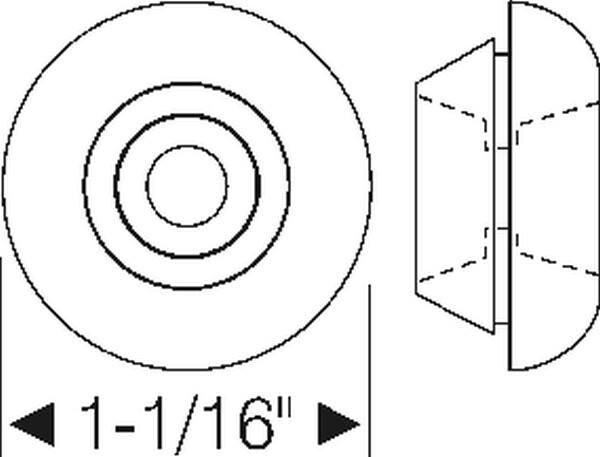1-1/16" Firewall Grommet 1961-64 2dr 4dr ht cab sedan Buick - Bild 2