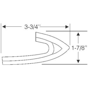 Front Bumper to Body Filler 1966-67 2dr ht Buick