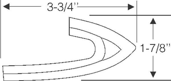 Front Bumper to Body Filler 1966-67 2dr ht Buick