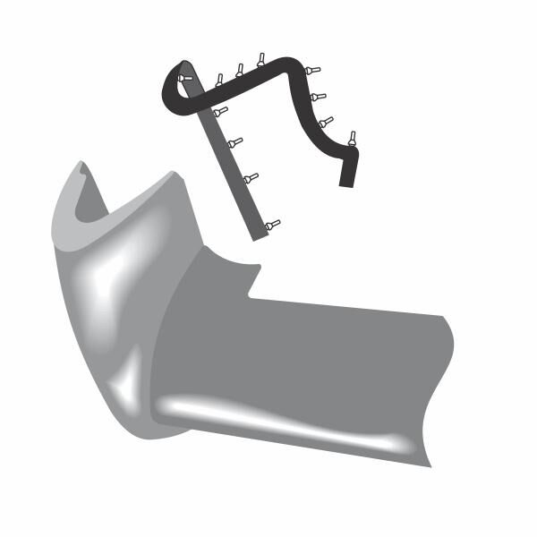 Rear bumper filler 1948-49 2dr 4dr ht cab sedan Cadillac - Bild 2