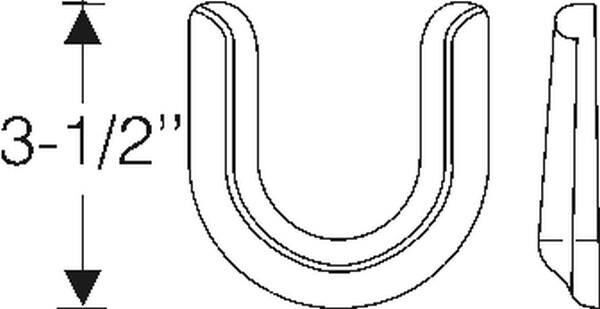 Front bumper seal 1937-38 2dr 4dr cab sedan Chevrolet - Bild 2