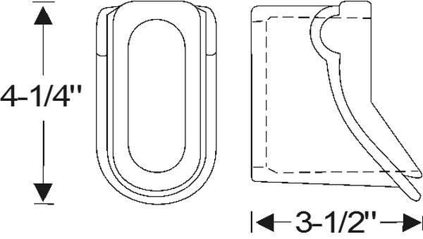 Rear bumper grommet 1933-35 2dr 4dr cab sedan Buick - Bild 2