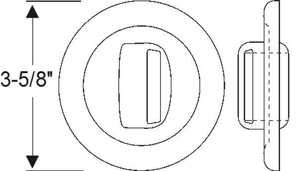 Rear bumper grommet 1937-39 4dr cab sedan Packard - Bild 2