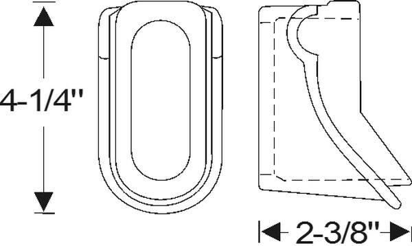 Rear bumper grommet 1933-35 2dr 4dr cab sedan Buick - Bild 2