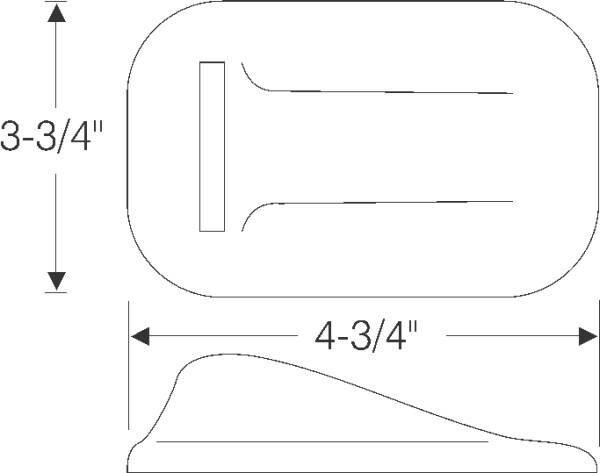 Rear bumper grommet 1942-46 2dr 4dr cab sedan Buick - Bild 2