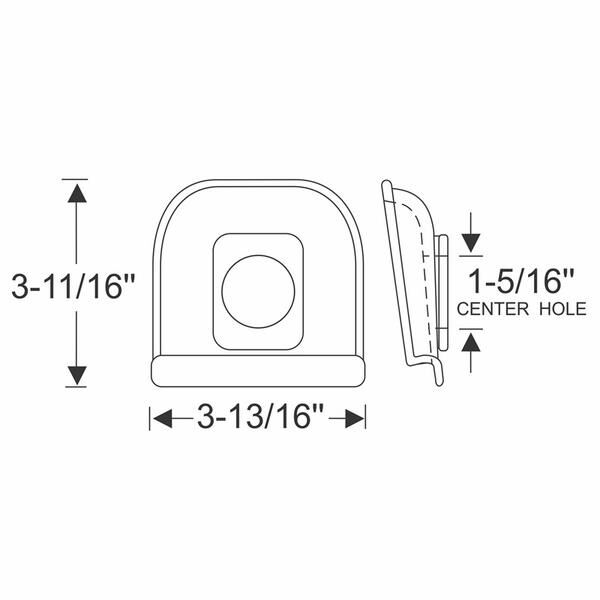 Rear bumper grommet 1934-35 2dr 4dr cab sedan Buick - Bild 2