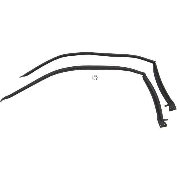 Hardtop Roof Rail Weatherstrips 1970-72 2dr Plymouth Dodge