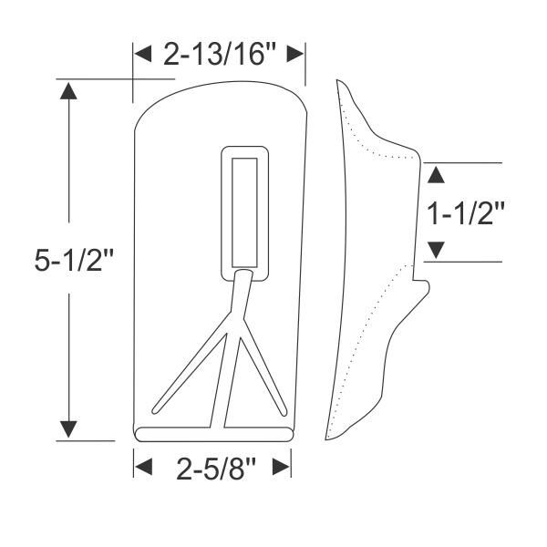 Rear bumper grommet 1938-40 2dr 4dr cab sedan Ford - Bild 2