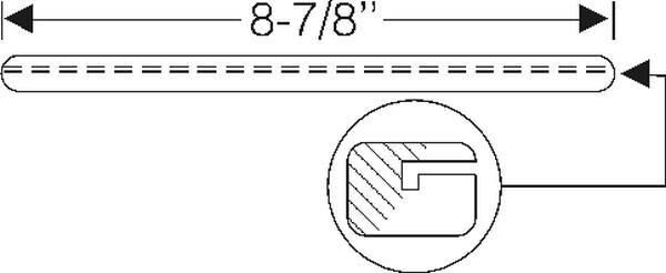 Bumper seal 1942-49 2dr 4dr cab sedan Cadillac - Bild 2