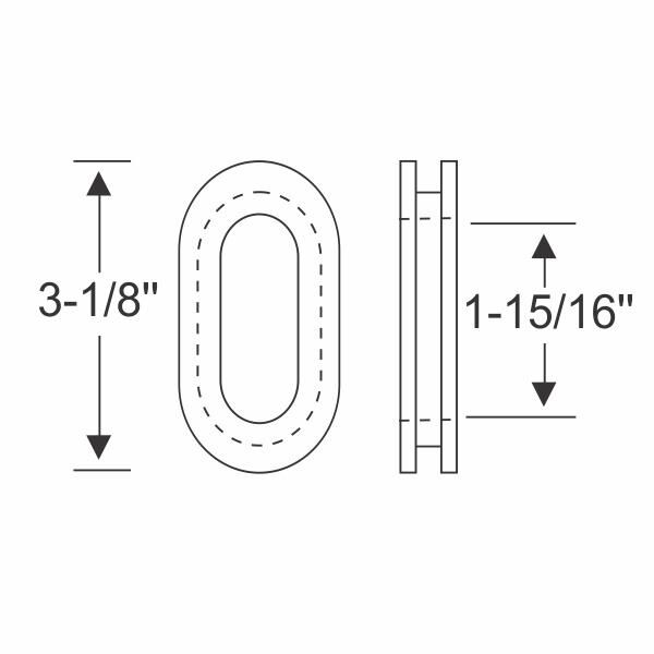 Exhaust support grommet 1933-36 2dr 4dr cab sedan Chevrolet - Bild 2
