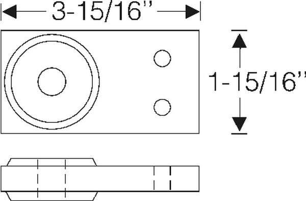 Exhaust system hanger 1939-51 2dr 4dr ht cab sedan Cadillac - Bild 2