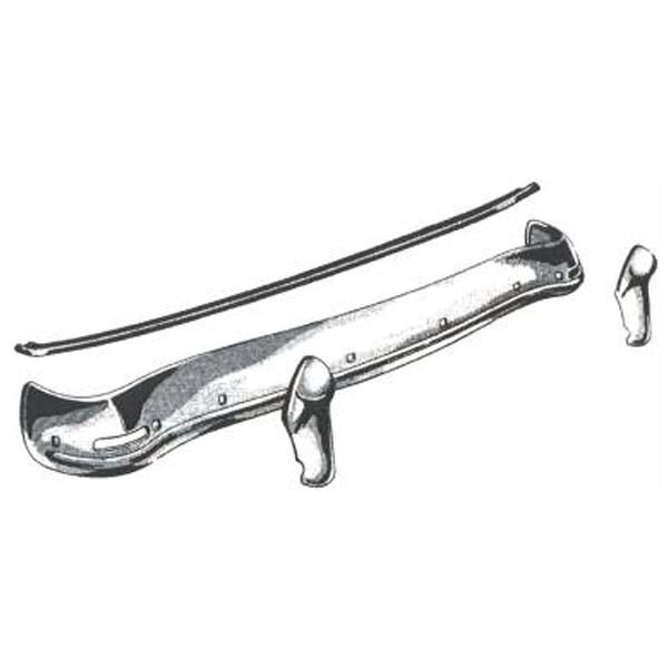 Rear Stone Deflector Seal 1955-56 2dr 4dr ht cab sedan Ford - Bild 2