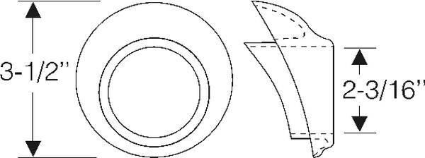 Fuel Neck Grommet 1949-54 2dr 4dr sedan Chevrolet - Bild 2