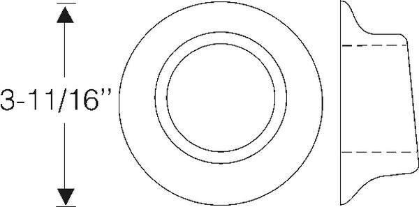 Fuel Neck Grommet 1935-40 2dr 4dr cab sedan Chevrolet - Bild 2
