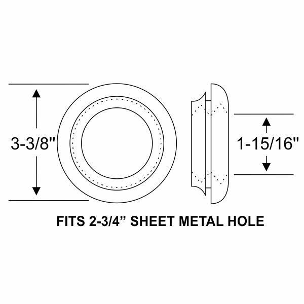 Fuel Filler Neck Grommet 1961-69 2dr 4dr ht cab sedan Chevrolet Oldsmobile Buick - Bild 2