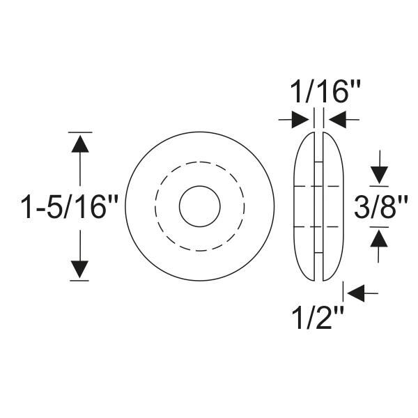 1-5/16" Fuel Line Grommet 1930-31 2dr 4dr cab sedan Cadillac - Bild 2