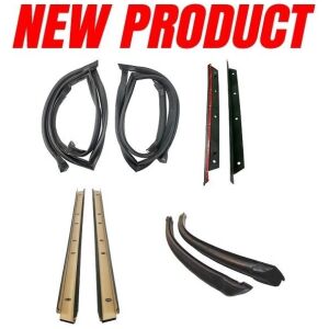 T-Top Weatherstrip Set with Plastic Drip Edge 1982-92 2dr Chevrolet Pontiac
