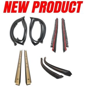 T-Top Weatherstrip Set with Rubber Drip Edge 1982-92 2dr Chevrolet Pontiac