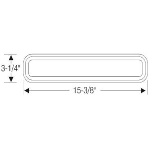Fresh air gasket 1941-48 2dr 4dr ht cab sedan Chrysler