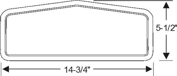 Cowl vent gasket 1935-37 2dr 4dr cab sedan Packard - Bild 2