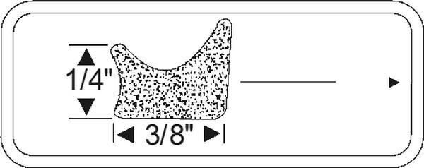 Cowl vent gasket 1930-31 2dr 4dr cab sedan Packard - Bild 2