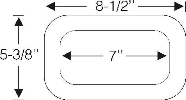 Cowl vent gasket 1960-66 2dr Chevrolet - Bild 2