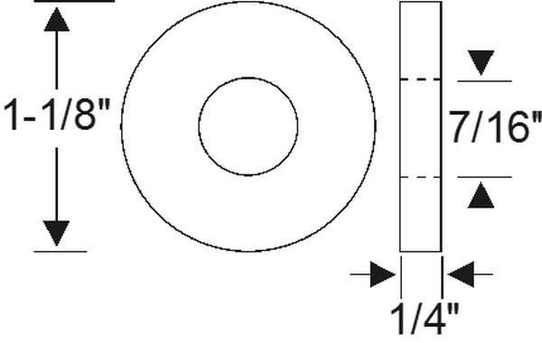 Running Board Mounting Pad 1938-40 2dr 4dr cab sedan Packard - Bild 2