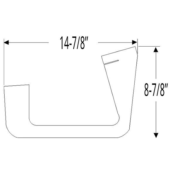 Splash Apron / A-Arm Dust Shield Filler 1952-53 2dr 4dr ht cab sedan Cadillac - Bild 2