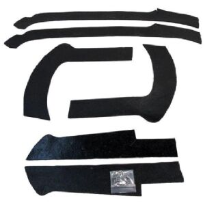 Front Fender Splash Shield Set 1965-66 2dr ht cab Ford