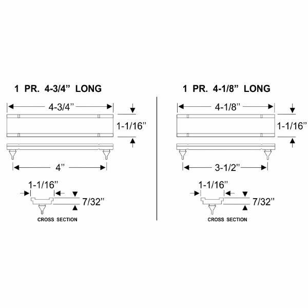 Radiator Insulator Pads - Set of 4 1967-79 2dr 4dr ht cab sedan Ford - Bild 2