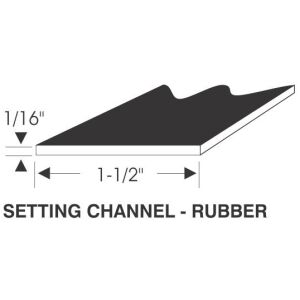 1/16" Sash Channel Filler - Rubber