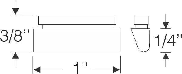 Side window bumper 1941-53 2dr Dodge - Bild 2