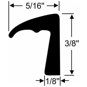 3/8" Side Window Weatherstrip