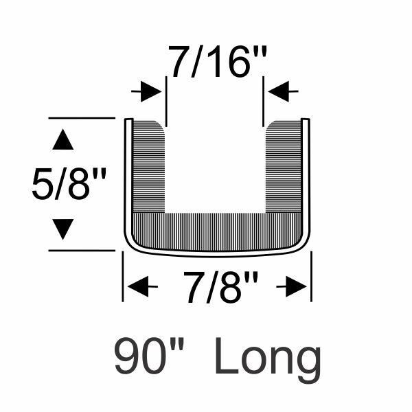 Flexible Run Channel 1947-68 2dr 4dr Chevrolet Pontiac - Bild 2