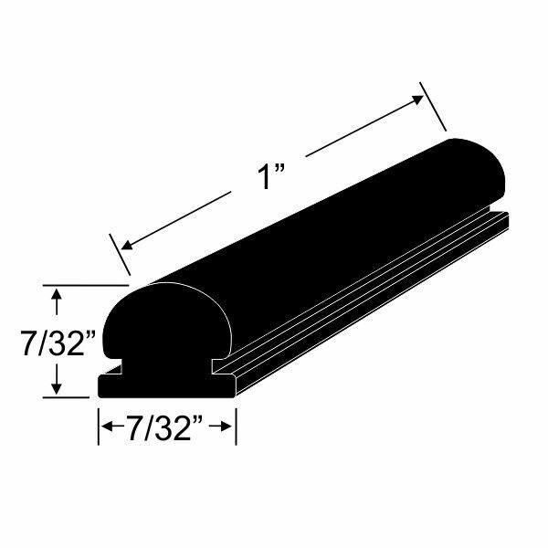 Door Glass Bumper 1932-35 2dr 4dr cab sedan Ford - Bild 2