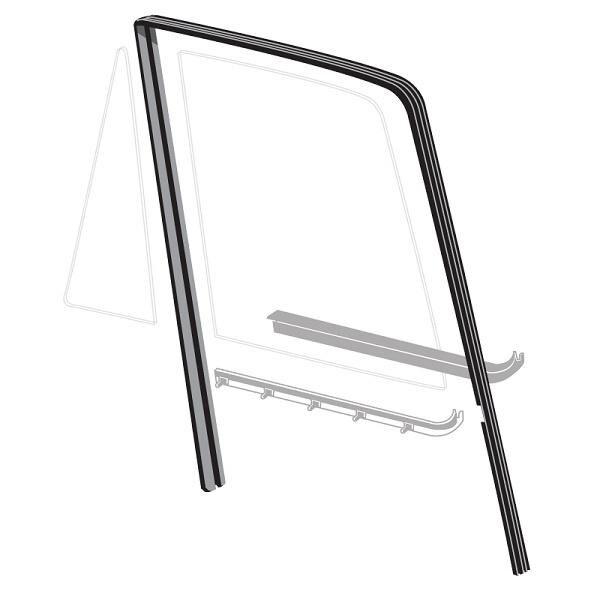 Side Window Glass Run Channels 1980-96 2dr 4dr Ford - Bild 2