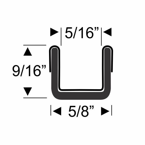 Flexible Run Channel - 60 Inch 1932-59 2dr 4dr sedan Ford Mercury - Bild 2