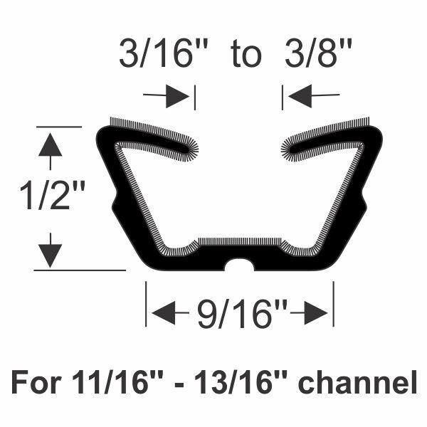 Flexible Run Channel 1960-67 2dr 4dr ht cab sedan Chevrolet Buick Oldsmobile Pontiac