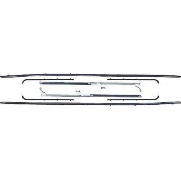 Window Felt and Run Channel Set 1957-60 2dr Ford - Bild 2