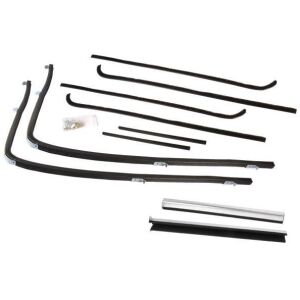 Door Glass Run Channels and Window Felts Kit 1940 2dr sedan Ford