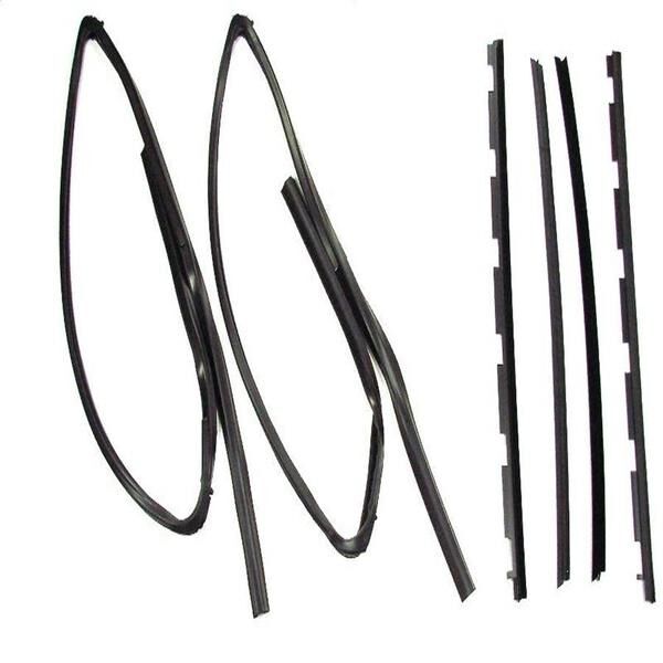 Window Felt and Run Channel Set 1988-95 2dr 4dr Chevrolet GMC