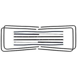 Front Door Glass Run Channel Kit 1949-50 4dr sedan Ford
