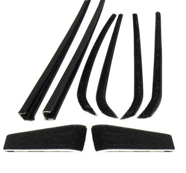 Window Felt and Run Channel Set 1960-63 2dr Chevrolet GMC - Bild 2