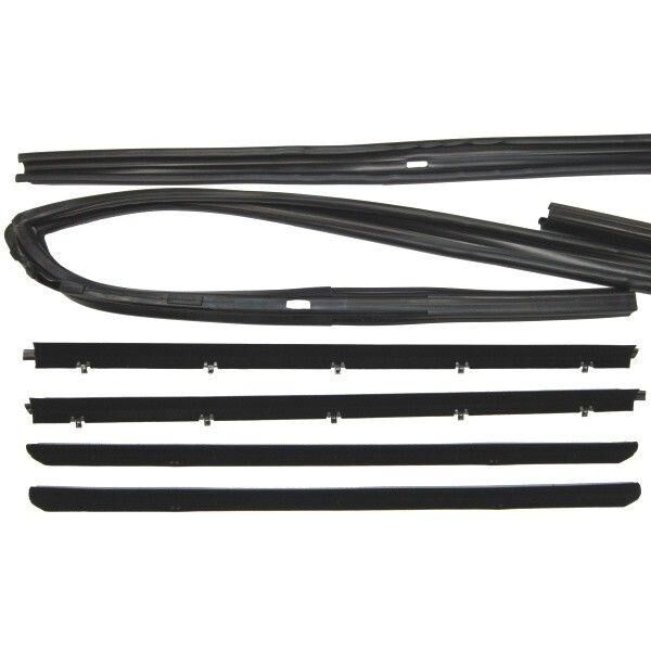 Window Felt and Run Channel Set 1982-94 2dr 4dr Chevrolet GMC - Bild 2