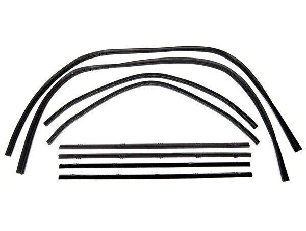 Window Felt and Run Channel Set 1967-72 2dr Chevrolet GMC