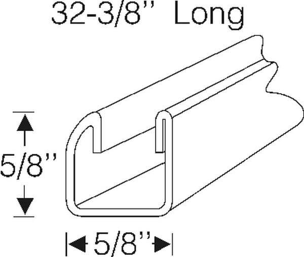 Window Sash Steel Channels 1961-64 2dr ht Buick Cadillac Chevrolet Oldsmobile Pontiac - Bild 2